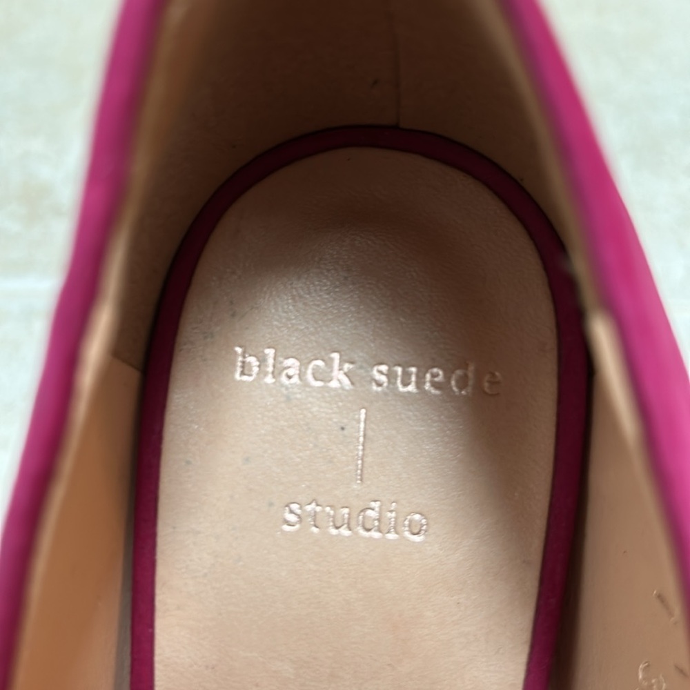 BLACK SUEDE STUDIO Women's Pink Suede Heels - Picture 5 of 8